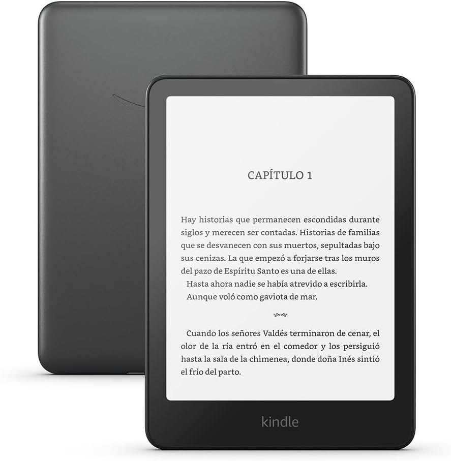 Kindle Paperwhite Signature visto de frente y de espalda